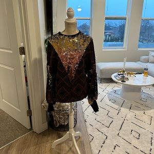 Sequin sweatshirt -worn once